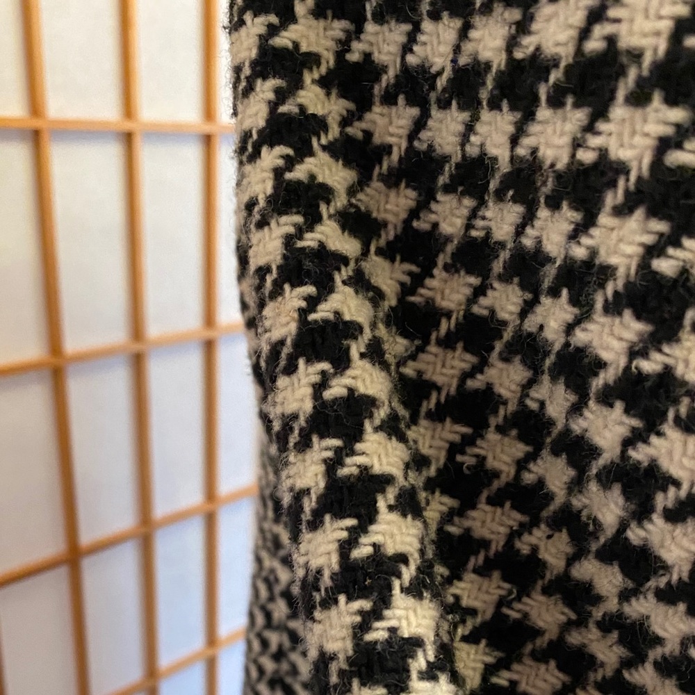 Mudd Wool Blend Houndstooth Coat - 🤍 size M 🖤 - Picture 4 of 8